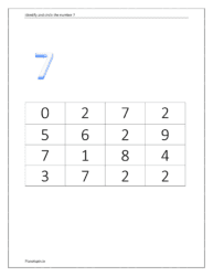 Identify and circle the number 