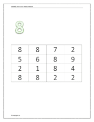 Identify and circle the number 