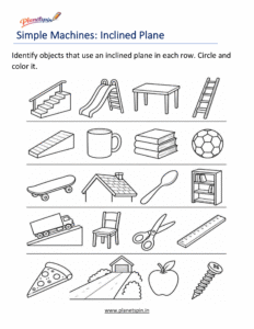 inclined plane worksheet for grade 1