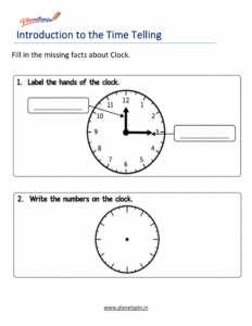 Read Analog Clocks to Tell Time to the Hour for grade 1