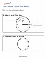 Practice Reading Clocks to the Hour in Grade 1