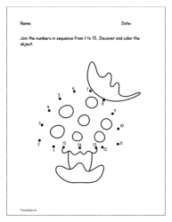 Join the numbers in sequence from 1 to 15 and discover the object