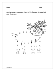 Join the numbers in sequence from 1 to 44 and discover the animal