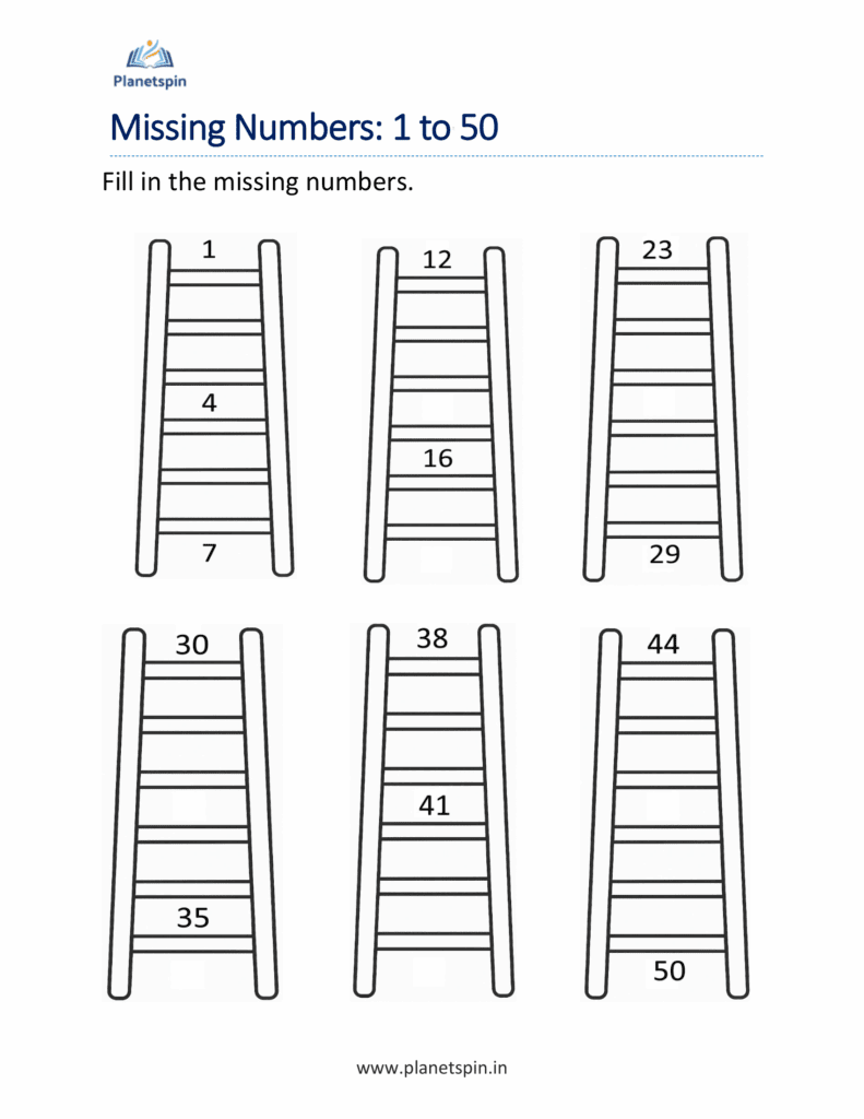 free printable missing numbers worksheet 1 to 50 pdf