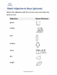 Matching adjectives to nouns