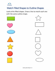 Match filled shapes to outline shapes