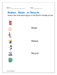 Reuse reduce recycle worksheet for grade 1 pdf | Planetspin.in