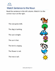 Identifying nouns in sentences