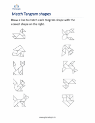 Match tangram pieces
