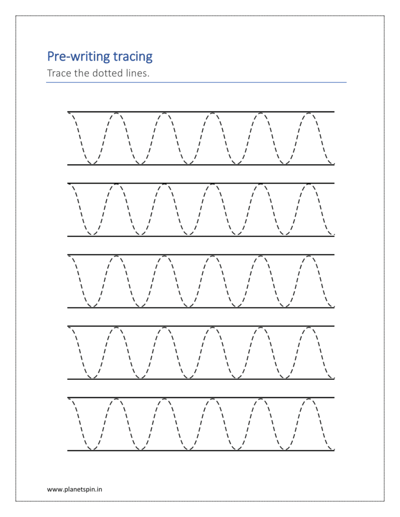 Trace the dotted lines
