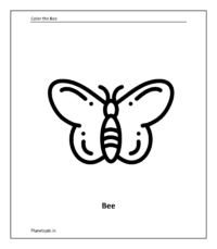 Farm animal coloring sheet: Bee