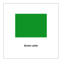 Flash card of green color