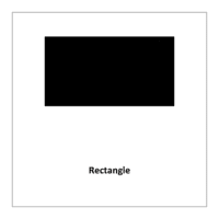 Flash card of rectangle shape