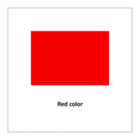 Flash card of red color