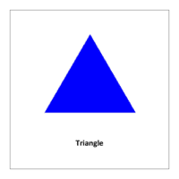 triangle shape (Shapes flashcards pdf)