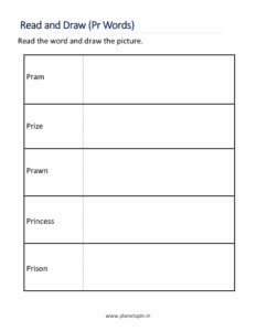 Read the Pr word and draw picture
