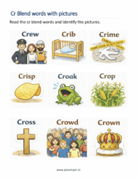 Read Cr blends words and identify the pictures