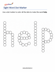 Dab help printable worksheet