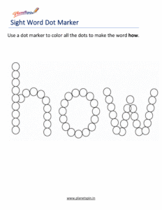 Dab how printable worksheet