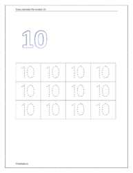 Worksheet for number 10 | Planetspin.in