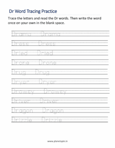 Trace the Dr blend words