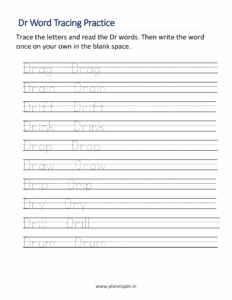 Trace the Dr blend words