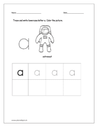 Color the astronaut 