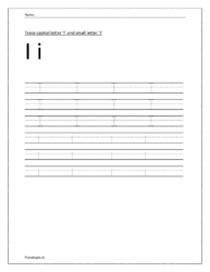 Trace capital and small letter i