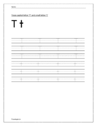 Trace capital and small letter t