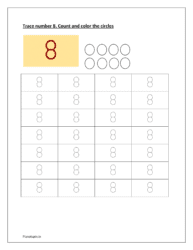 Number tracing worksheet 