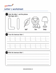 preschool letter l worksheet