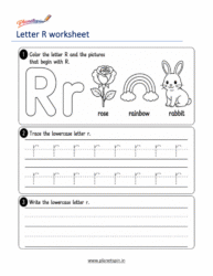 lowercase r worksheet
