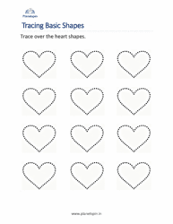 Shape tracing worksheets