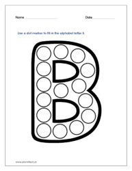 B dot marker printables pdf free