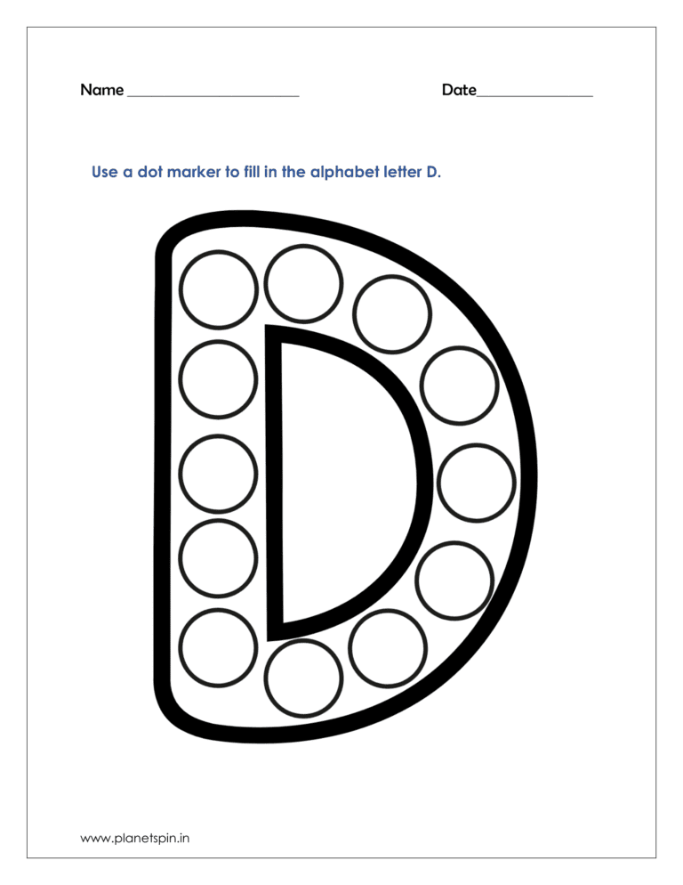 dot marker activity sheets | Planetspin.in