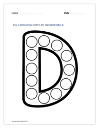 D dot marker printables pdf free
