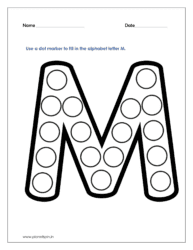 M dot marker worksheet