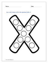 X  dot marker printables pdf free