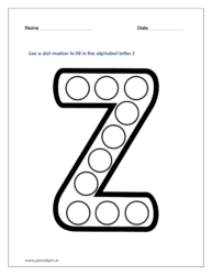 Z dot marker printables pdf free
