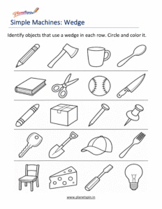 wedge worksheet for grade 1