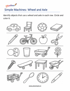 wheel and axle worksheet for grade 1