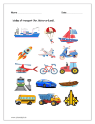 Write the modes of transport